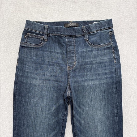 Judy Blue Slim Boot Jeans Womens 13/31 Blue Dark Wash High Rise Stretch Denim - Picture 2 of 13